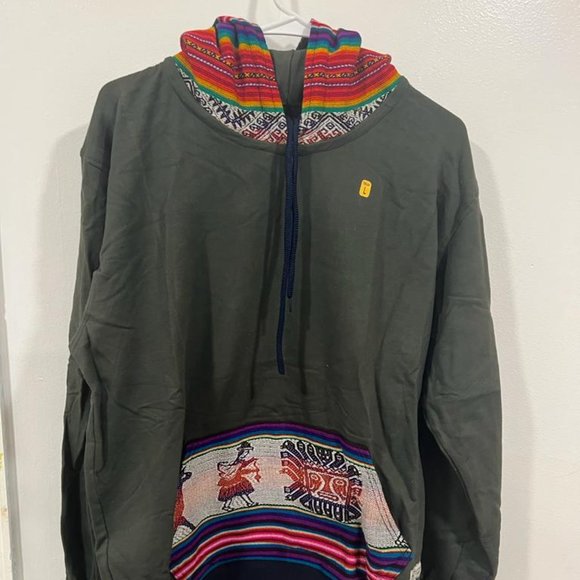 dcsurfbags Other - Peruvian Surf Hoodie men's unisex size Large, color gray